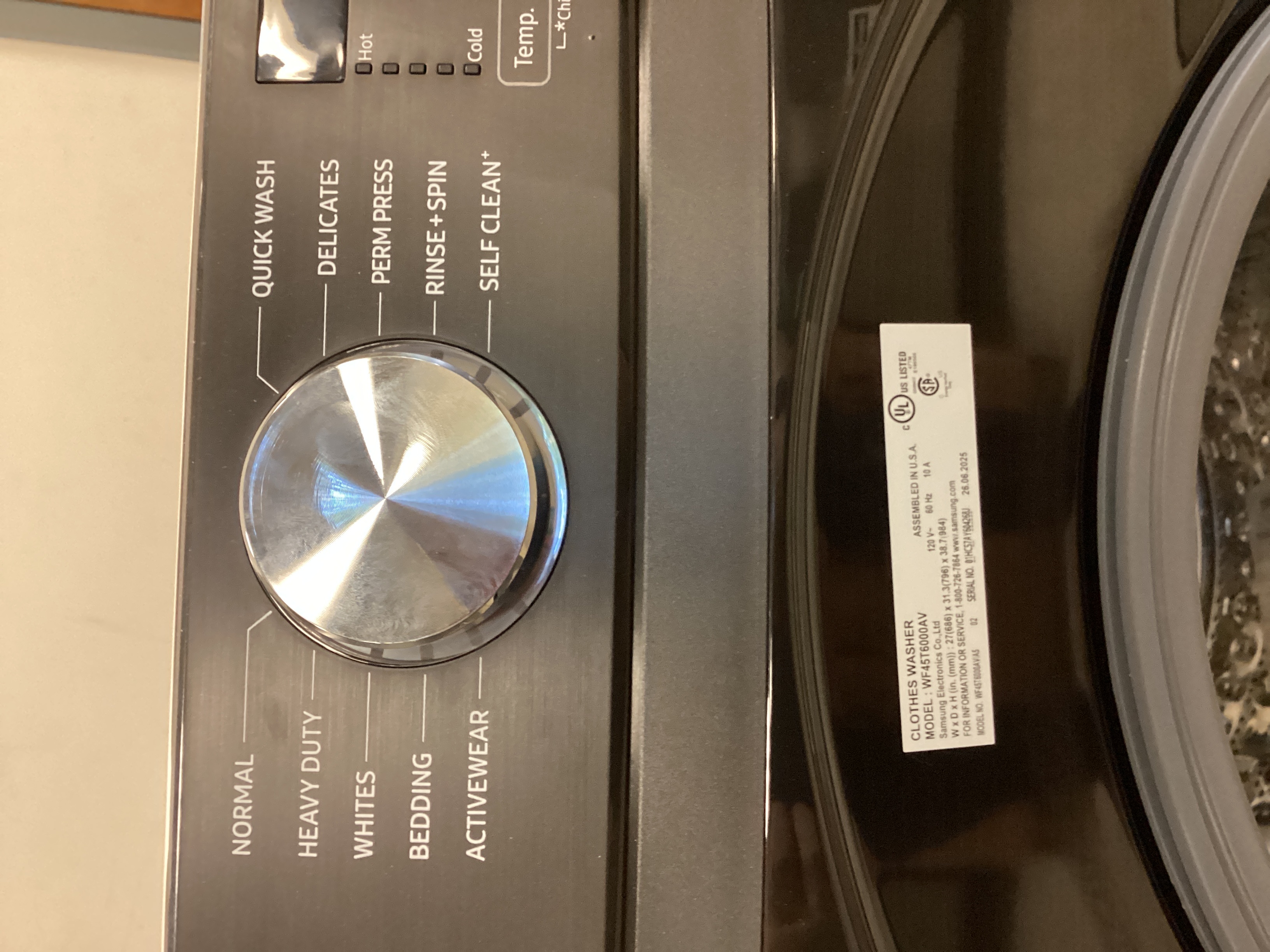 SAMSUNG WF45T6000AV - Front Load Washer at Doraville Store