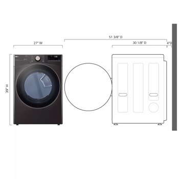 LG DLGX4001B - Gas Dryer at Doraville Store