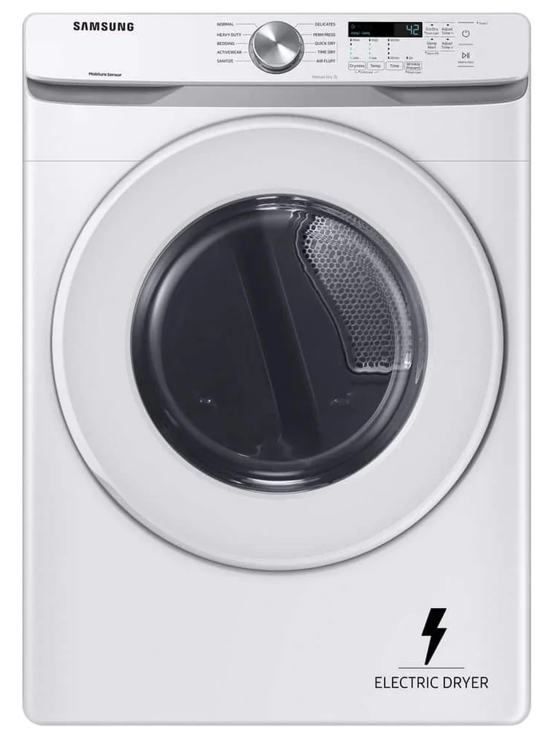SAMSUNG DVE45T6000W - Electric Dryer