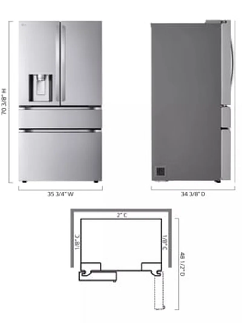 LG LF29H8330S - French Door Refrigerator at Doraville Store