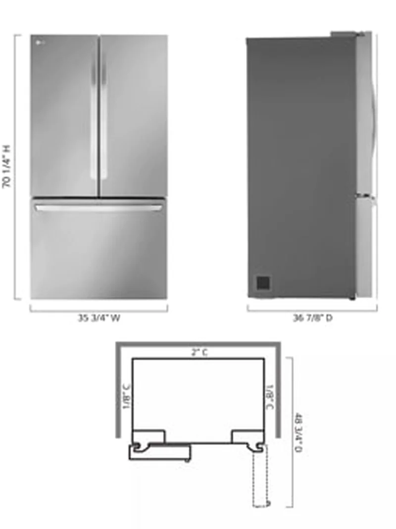 LG LRFLS3206S - French Door Refrigerator at Doraville Store