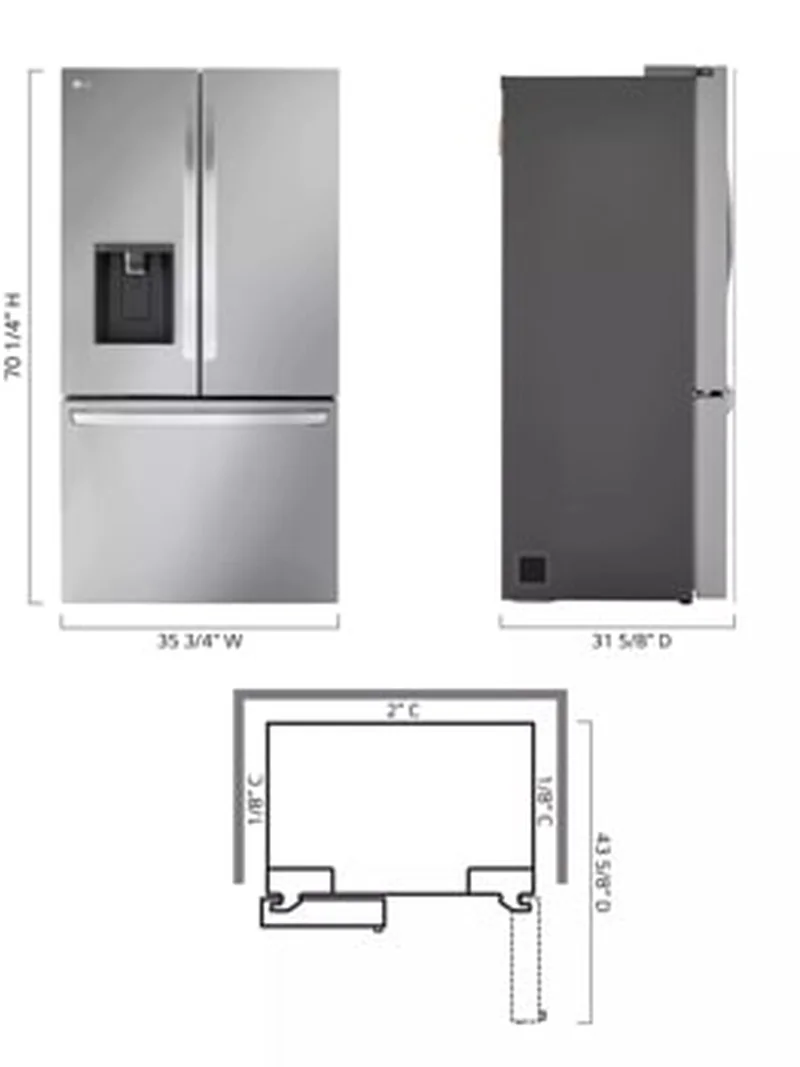 LG LRFXC2606S - French Door Refrigerator