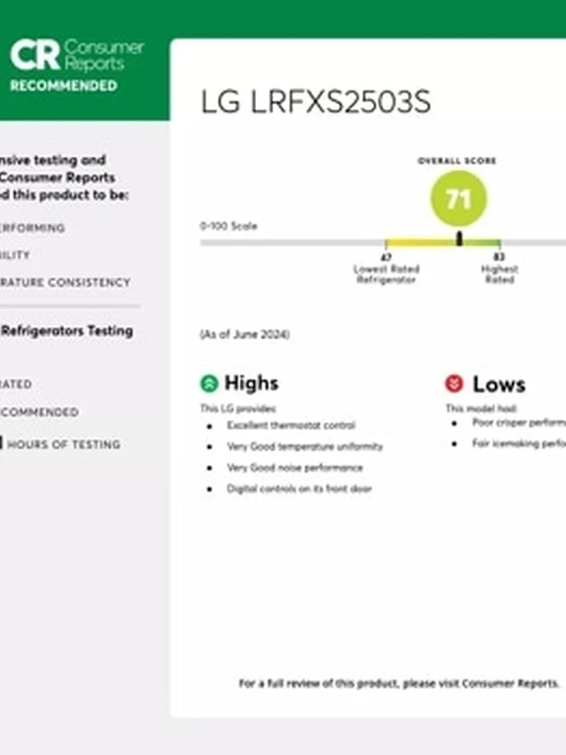 LG LRFXS2503S - French Door Refrigerator at Doraville Store