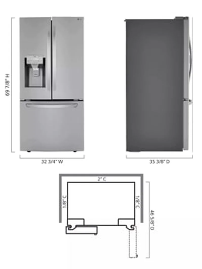 LG LRFXS2503S - French Door Refrigerator at Doraville Store